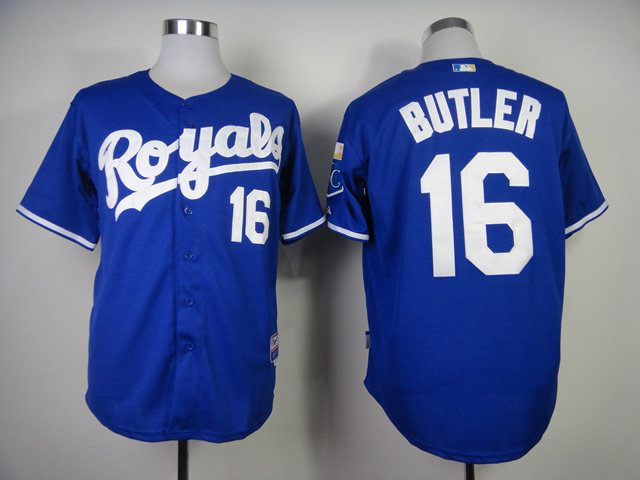 Men Kansas City Royals #16 Butler Blue MLB Jerseys